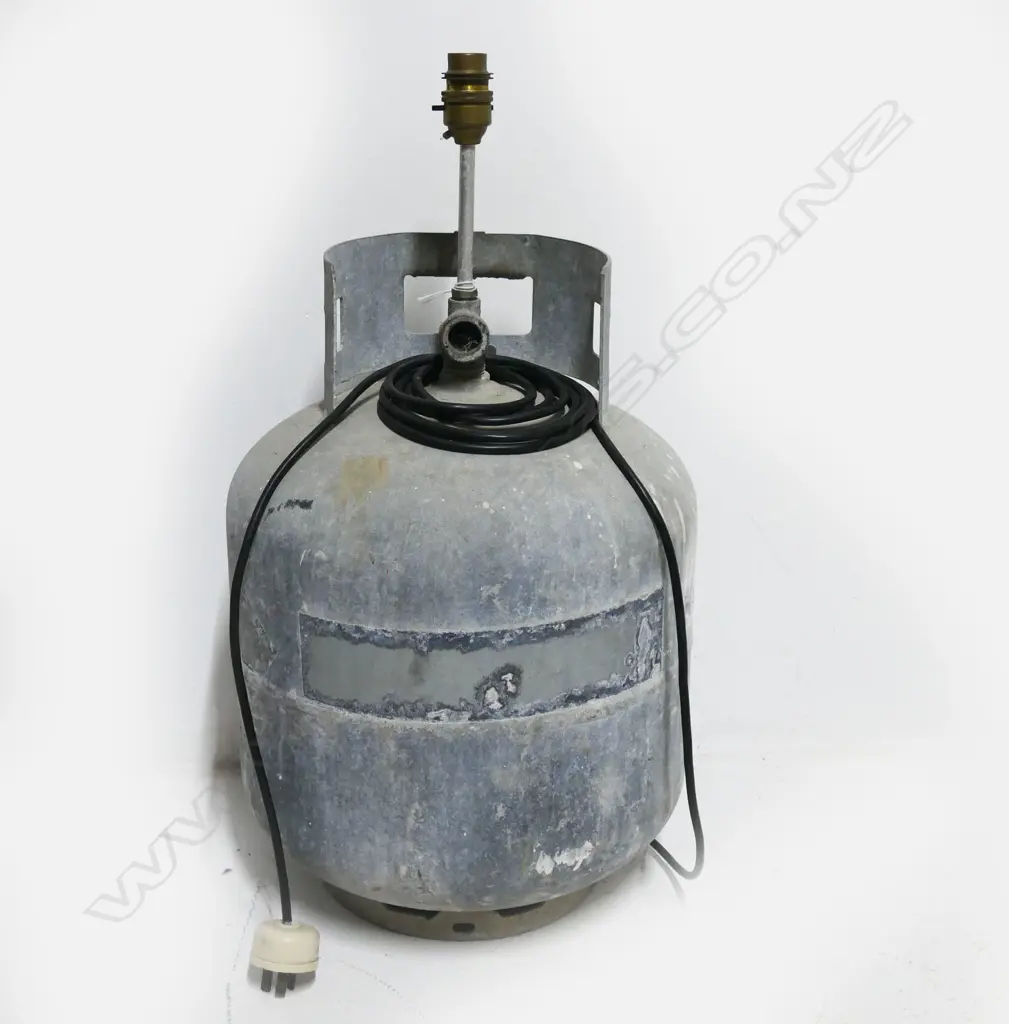 GAS BOTTLE WIRED AS LAMP H.550mm Image 1++