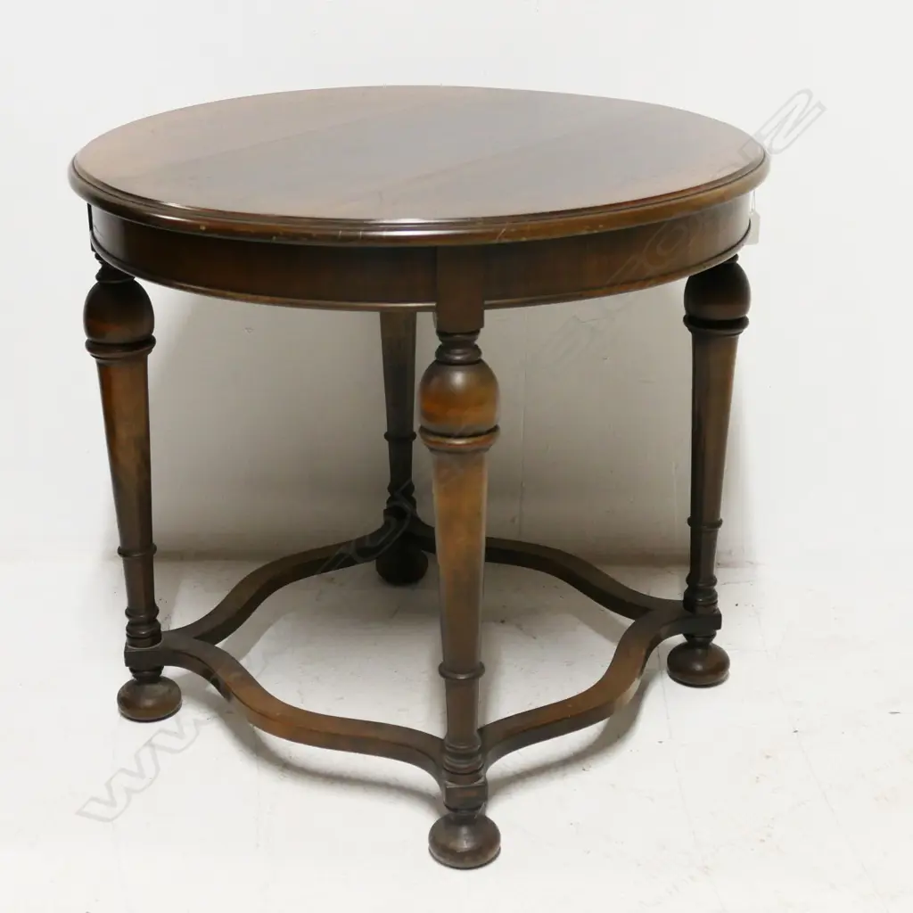 WOODEN SIDE TABLE 680mm dia Image 1++