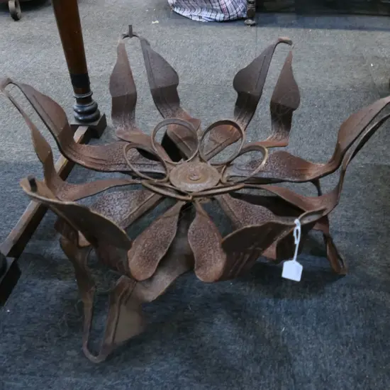 RUSTIC METAL TABLE BASE / BRAZIER 750mm dia