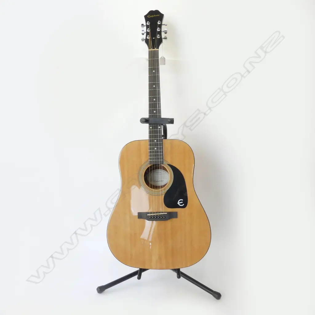 EPIPHONE ACOUSTIC GUITAR + STAND Image 1++
