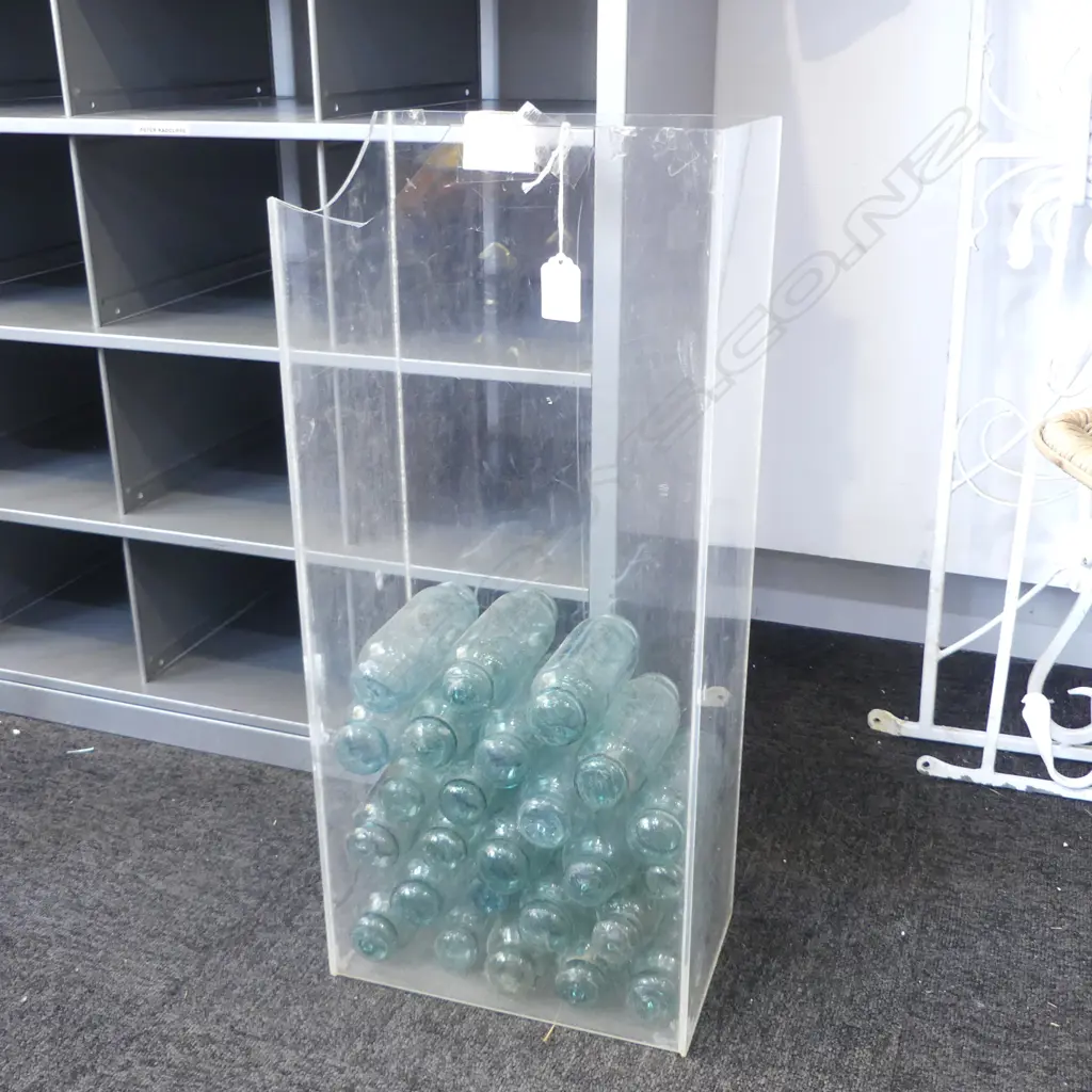 25 X FISHING FLOATS GLASS BOTTLES, VARIOUS SIZES L.125-150 mm (NOT CONTAINER) Image 1++