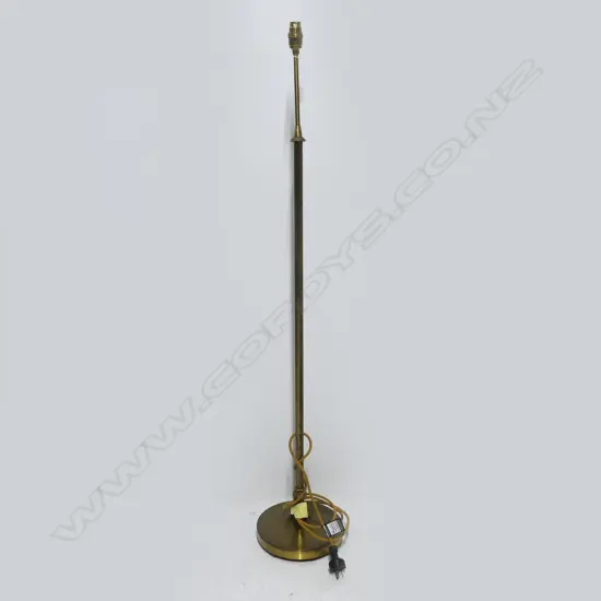 SWEDISH BRASS STANDARD / FLOOR LAMP BY EINER BACKSTROM - NO SHADE H.1250mm