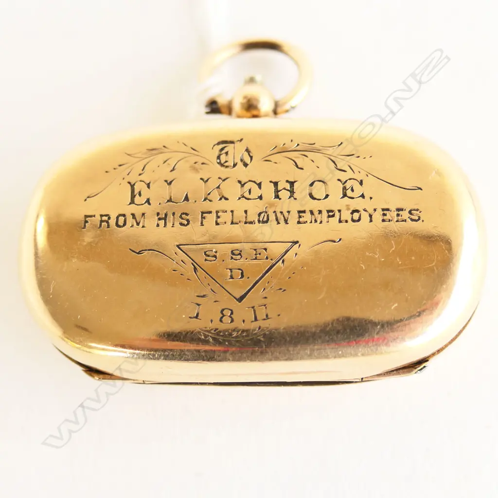 EDWARDIAN ROLLED GOLD DOUBLE SOVEREIGN CASE Image 1++