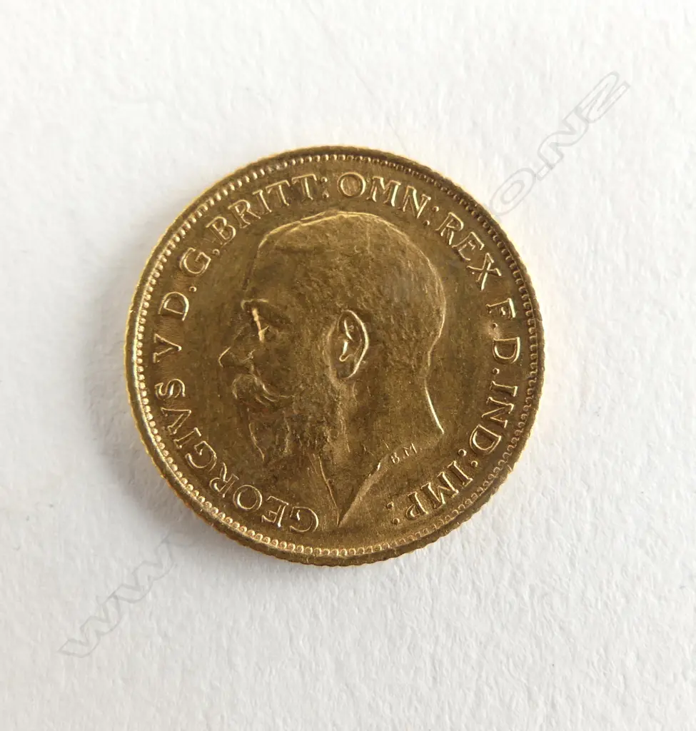 1915 GOLD HALF SOVEREIGN SYDNEY MINT Image 1++