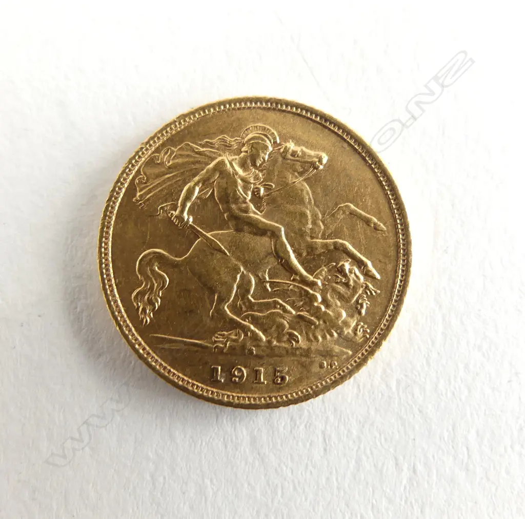 1915 GOLD HALF SOVEREIGN SYDNEY MINT Image 1++