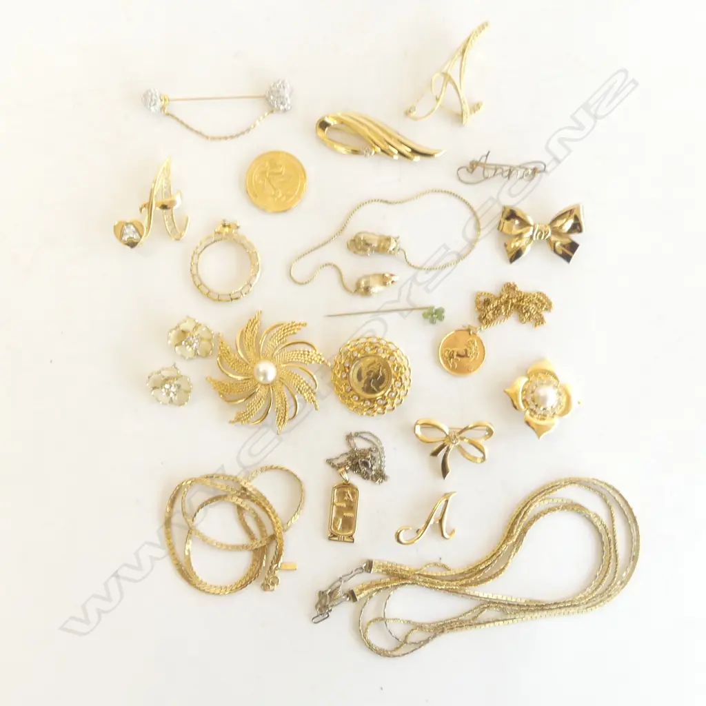 ASST. GOLD TONE COSTUME JEWELLERY Image 1++