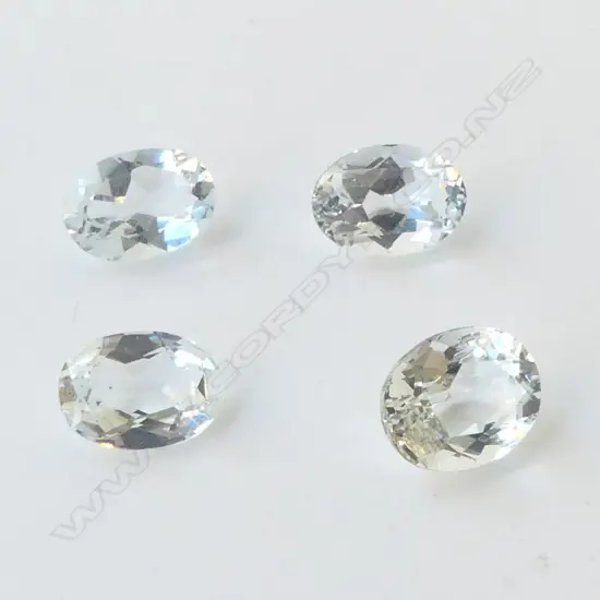 4 FACETED AQUAMARINE