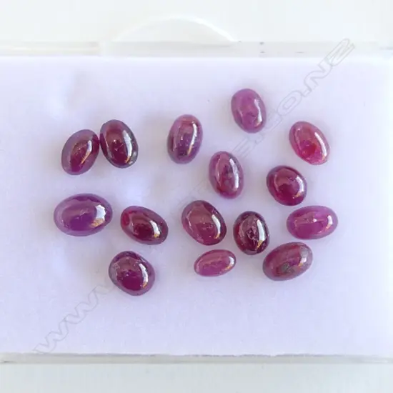 10ct OVAL RUBY CABOCHONS