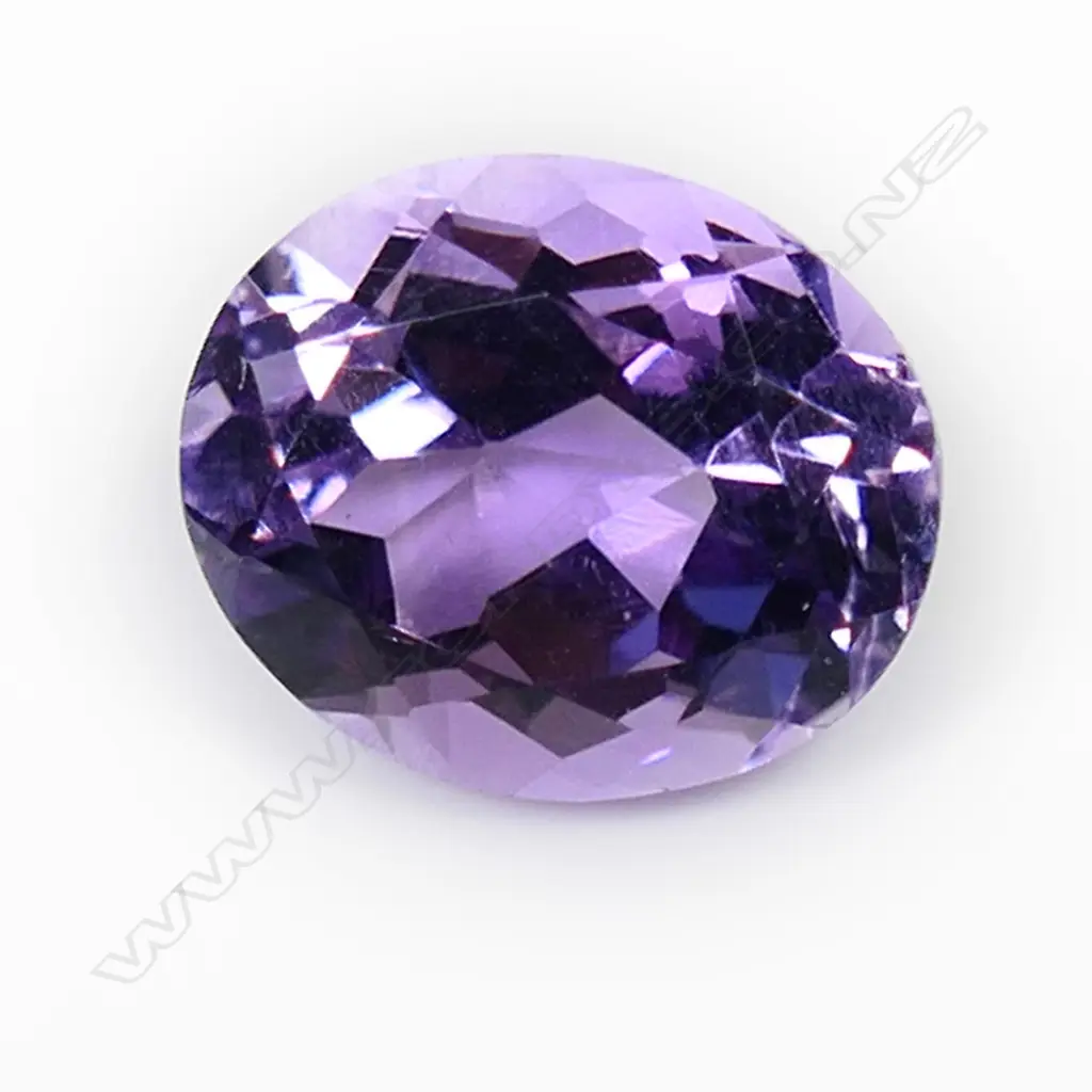 7 MM OVAL PURPLE CZ Image 1++