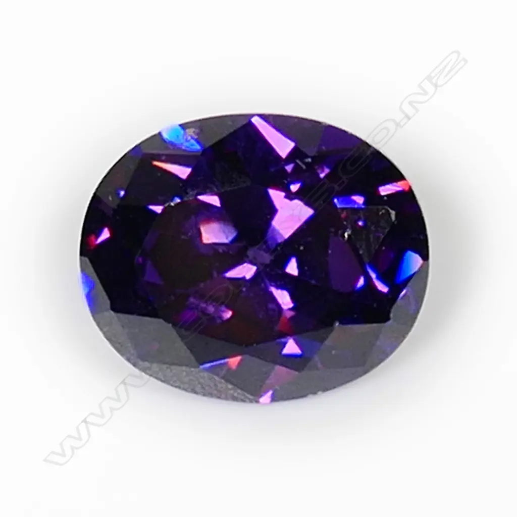 1 SYNTHETIC PURPLE SPINEL 10/12 Image 1++