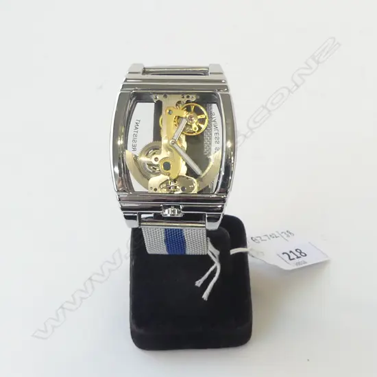 GENTS AS NEW SHENHUA SKELITON WRIST WATCH 