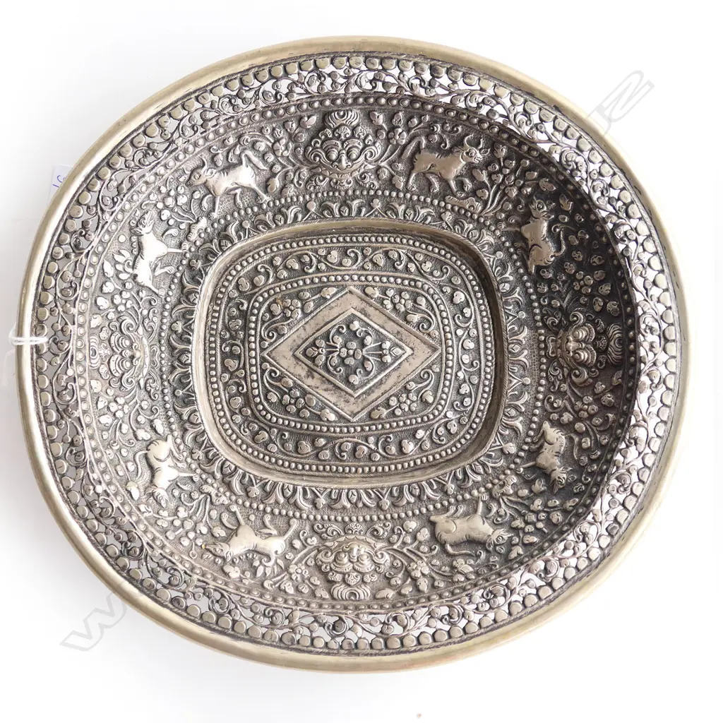ORIENTAL SILVER DISH 240x250mm Image 1++