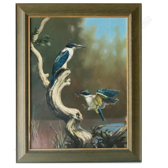 CRAIG PLATT ACRYLIC PAINTING, KOTARE, ACRYLIC, SIGNED, 580 X 430mm