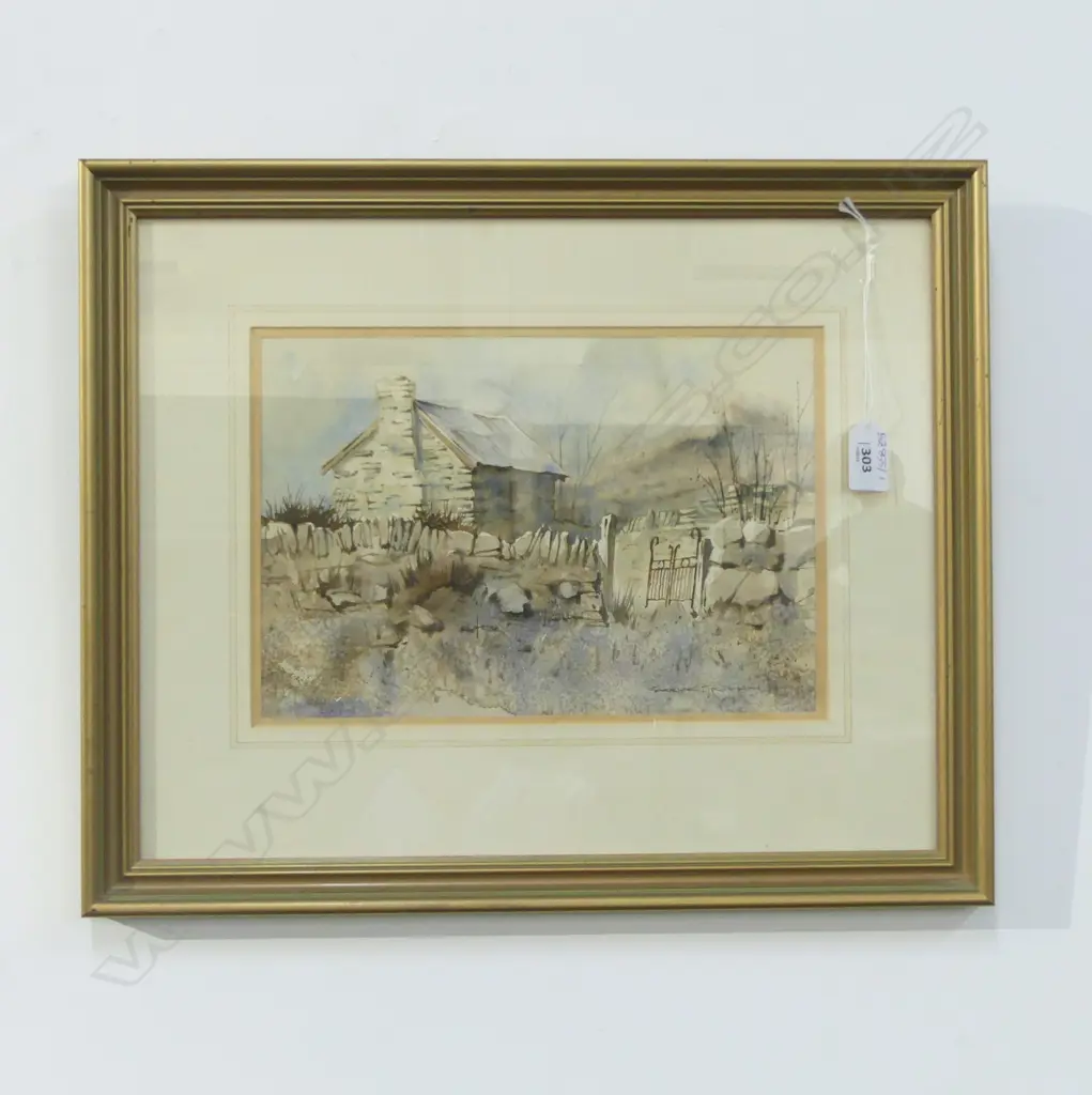 GARRICK TREMAIN, STONE COTTAGE, WC 190x275mm Image 1++