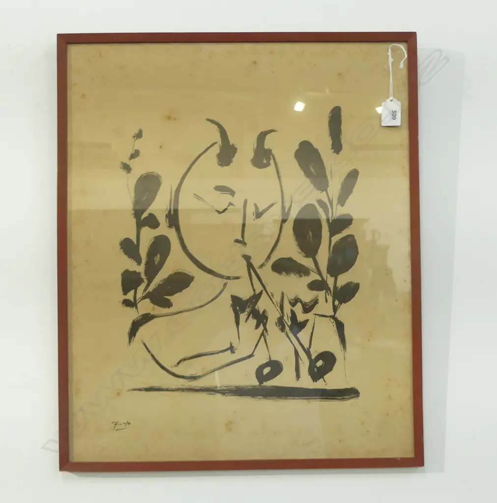 Pablo Picasso (1881–1973) FAUNE WITH BRANCHES 1948 vintage lithograph ? 520 X 430mm Image 1++