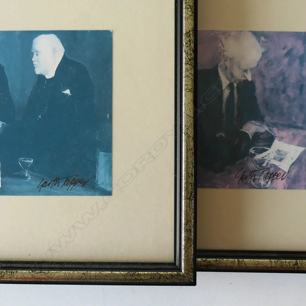 PR FRAMED & SIGNED GARTH TAPPER PHOTO LITHOGRAPHIC PRINTS H.100mm x 150mm Image 1++