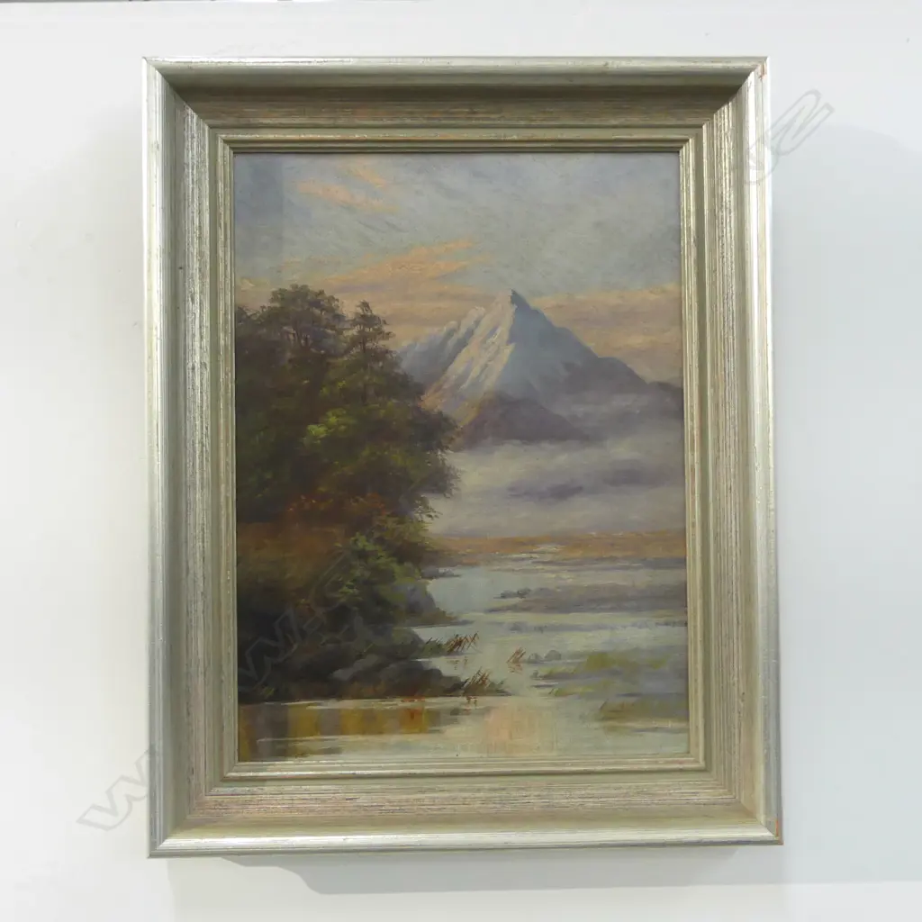 ARTIST UNKNOWN, MT COOK, COLONIAL OIL ON CANVAS 390x290mm Image 1++