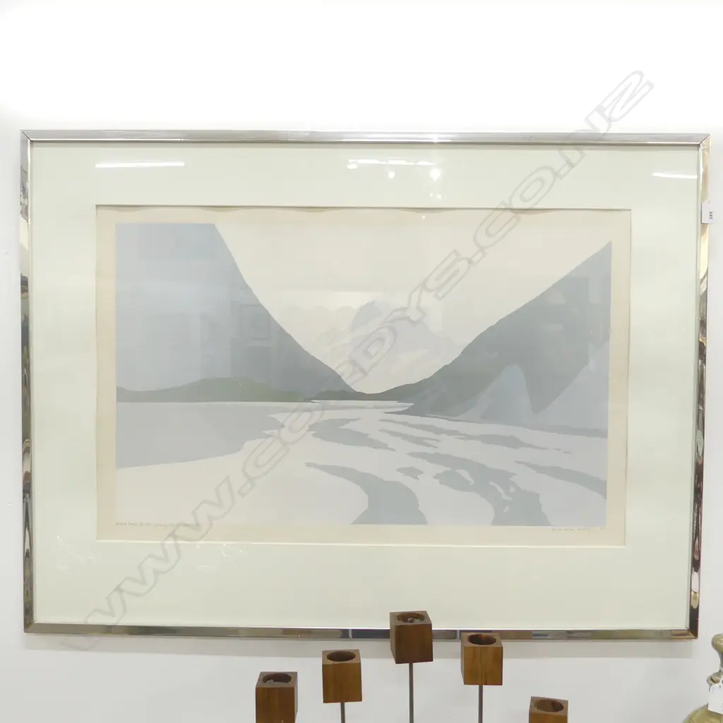 MALCOLM WARR 'EARLY LIGHT, MT COOK' AP VII/XV '81 515x815mm Image 1++