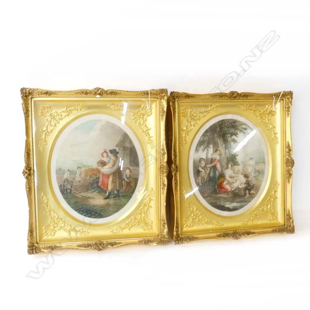 PR ENGRAVINGS AFTER WILLIAM HAMILTON, 'FEBRUARY' & 'JULY' 320x270mm / 470x410mm overall Image 1++
