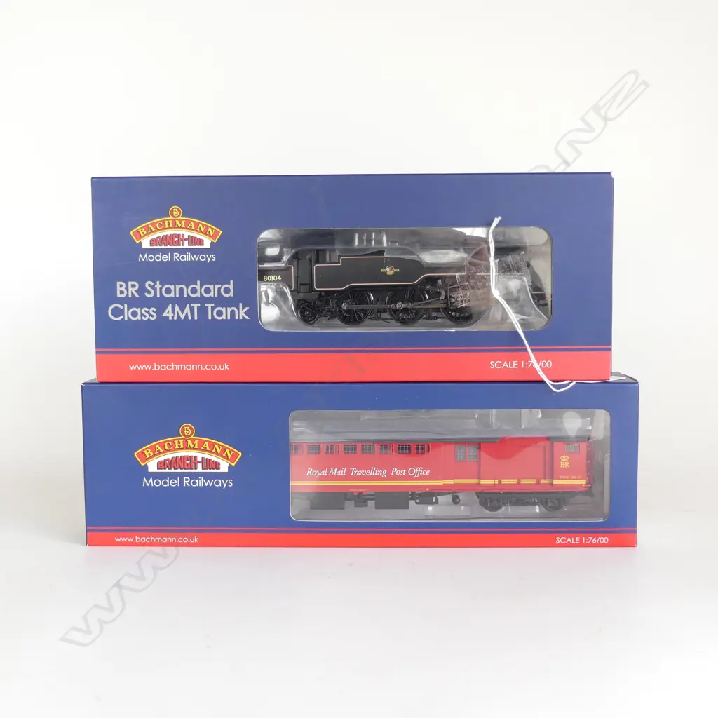 BACCHMANN 4MT TRAIN + ROYAL MAIL TRAVELLING POST OFFICE CARRIAGE Image 1++
