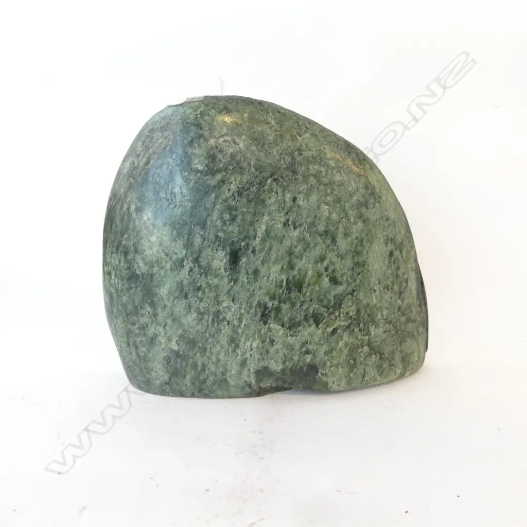POLISHED STANDING GREENSTONE ROCK, H.165mm W.200mm Image 1++