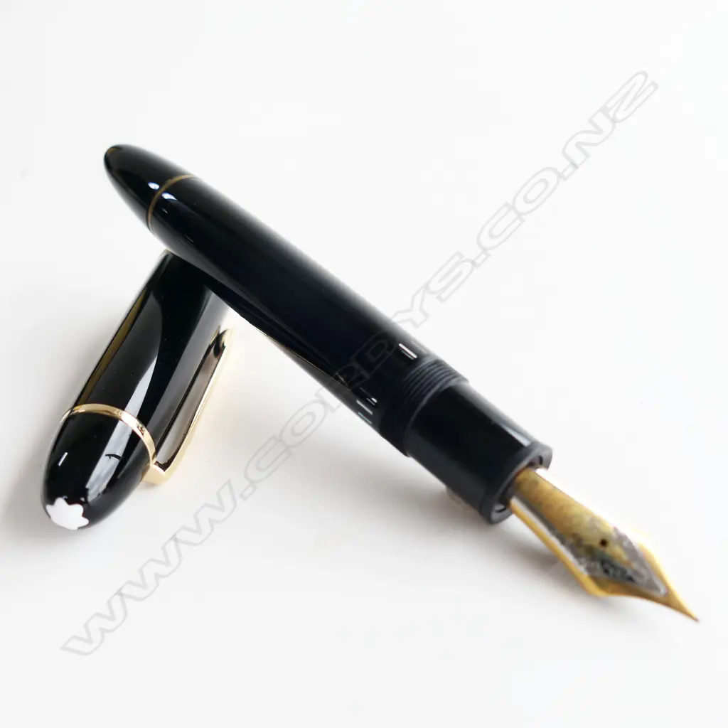 MONT BLANC 149 FOUNTAIN PEN W INK BOTTLE in box + 3 Mont Blanc inks etc  Image 1++