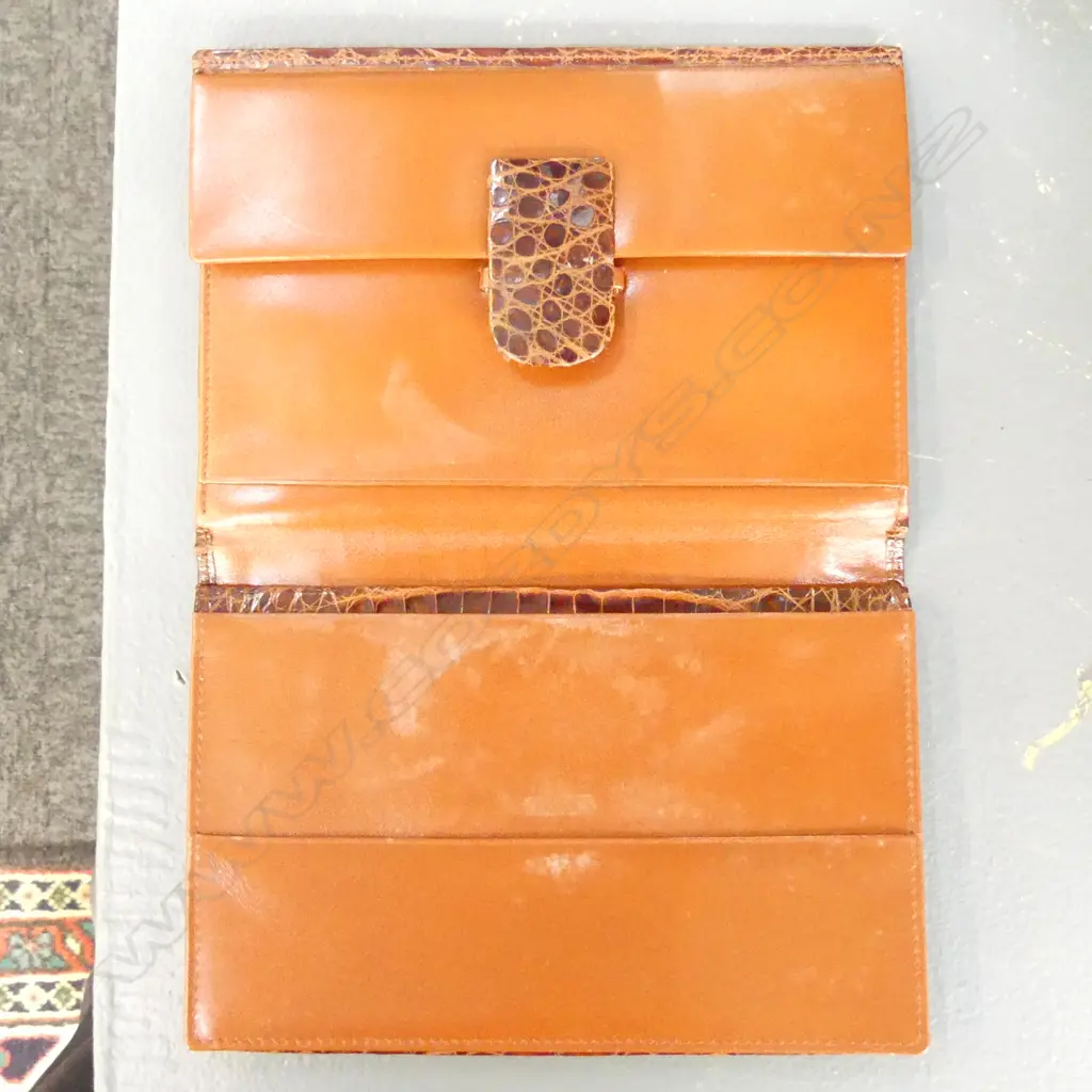 2 VINTAGE AS NEW CROCODILE SKIN WALLETS by Liep of Spain in boxes Image 1++