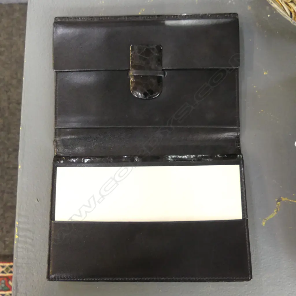 2 VINTAGE AS NEW CROCODILE SKIN WALLETS by Liep of Spain in boxes Image 1++