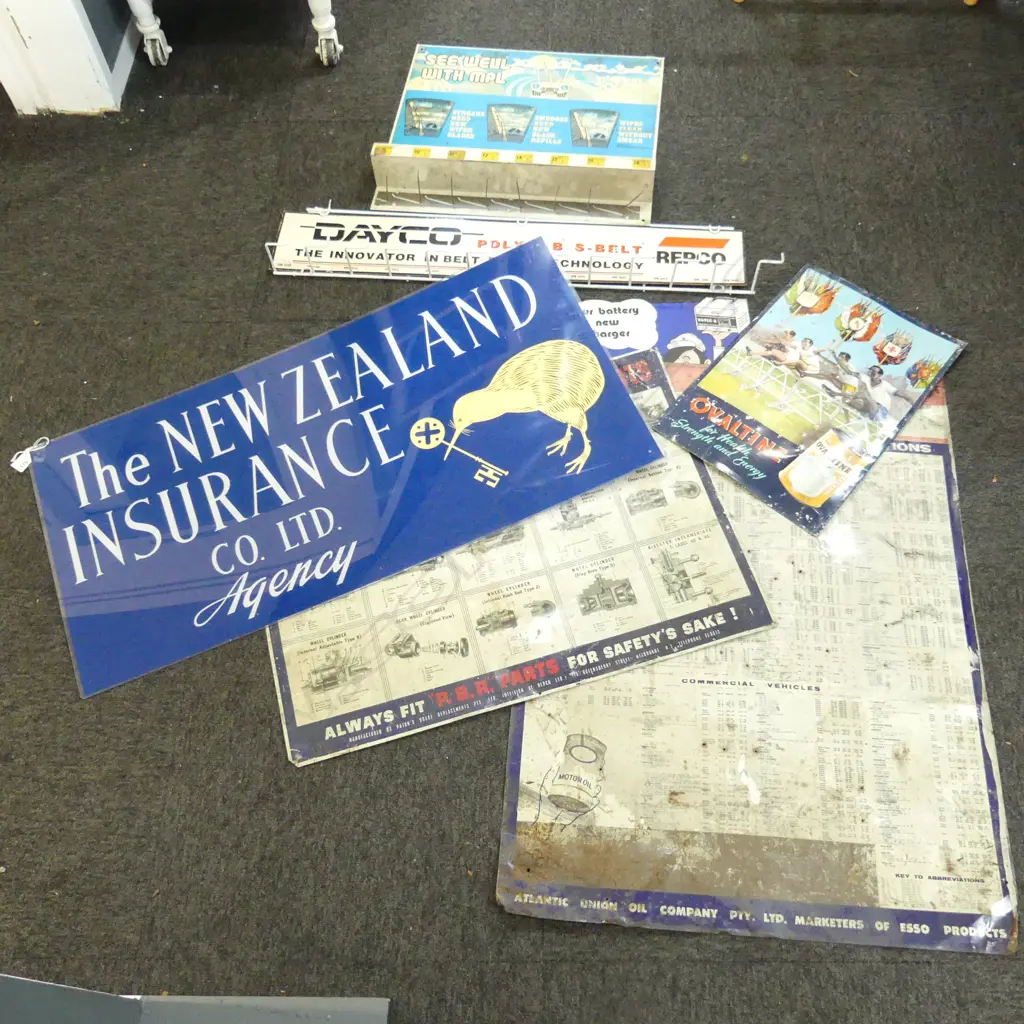 7 ASST. SIGNS; NZ INSURANCE ETC Image 1++