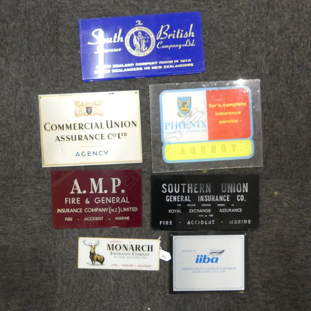7 INSURANCE COMPANY SIGNS Image 1++