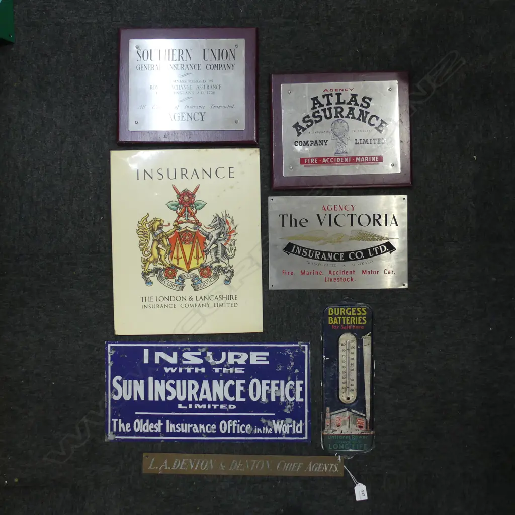 7 INSURANCE COMPANY SIGNS Image 1++