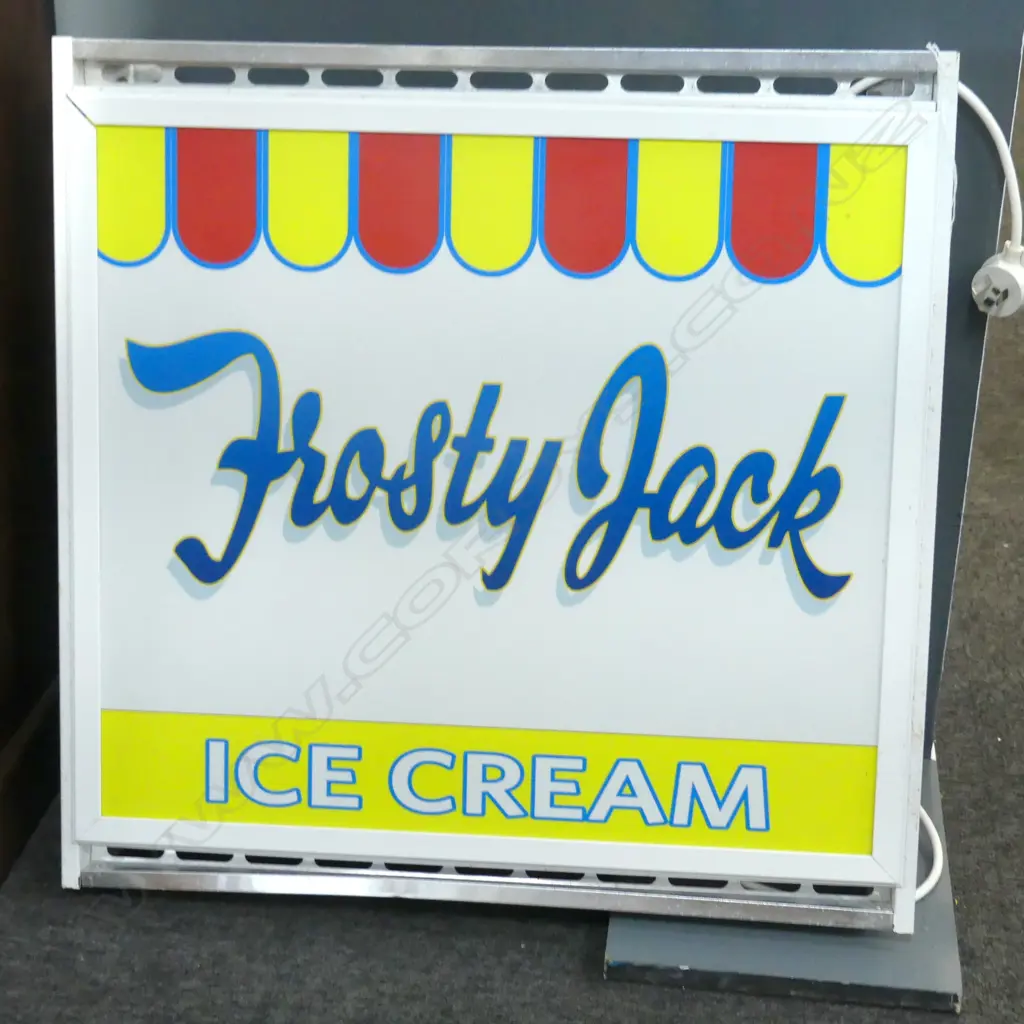 FROSTY JACK ICE CREAM SIGN, WORKS 590x595mm Image 1++