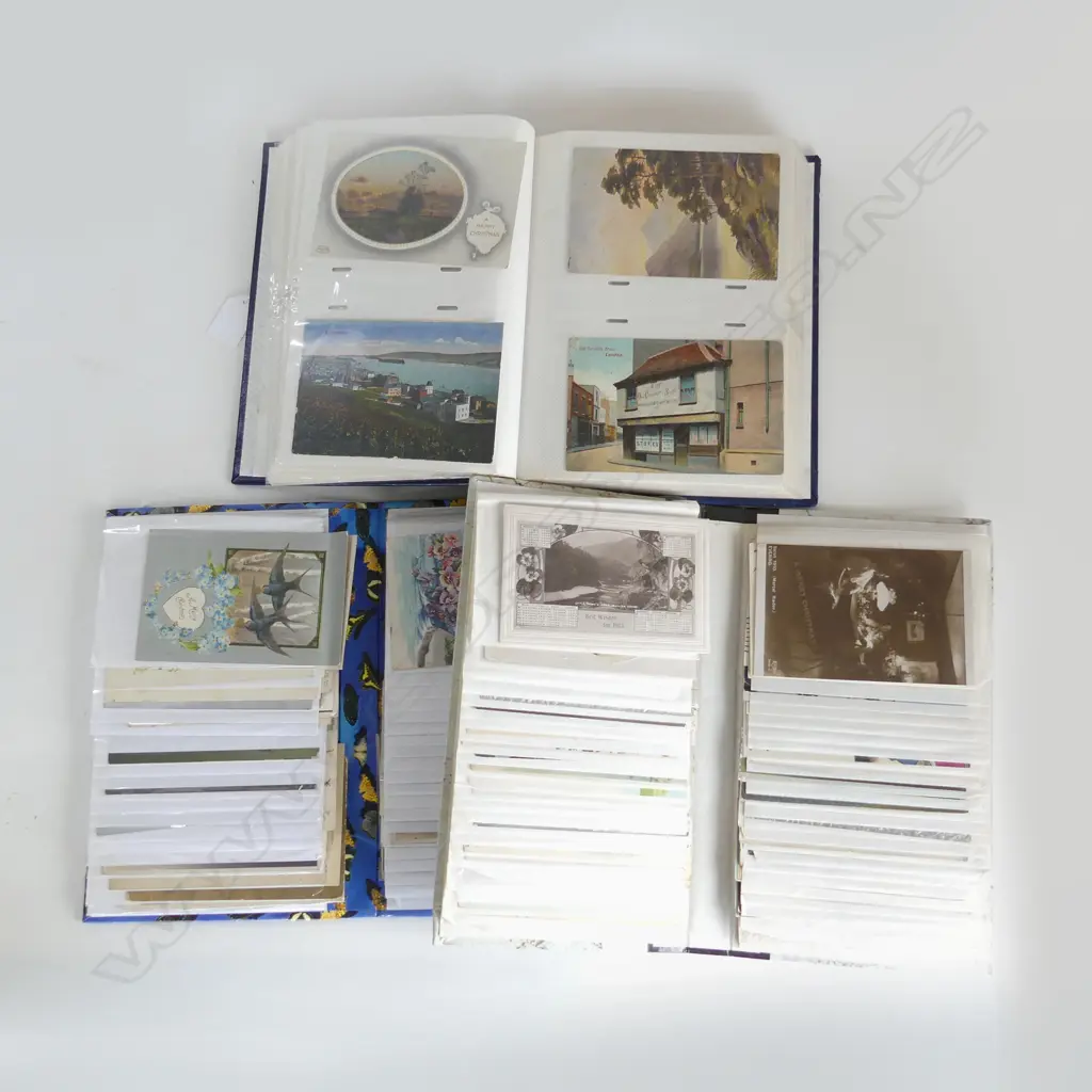 3 ALBUMS VINTAGE CARDS & POSTCARDS Image 1++