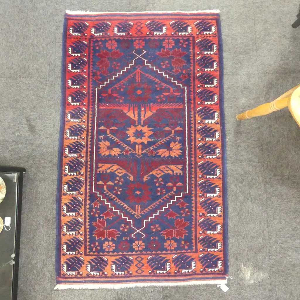HANDKNOTTED PERSIAN PRAYER RUG 800 x 1300mm Image 1++