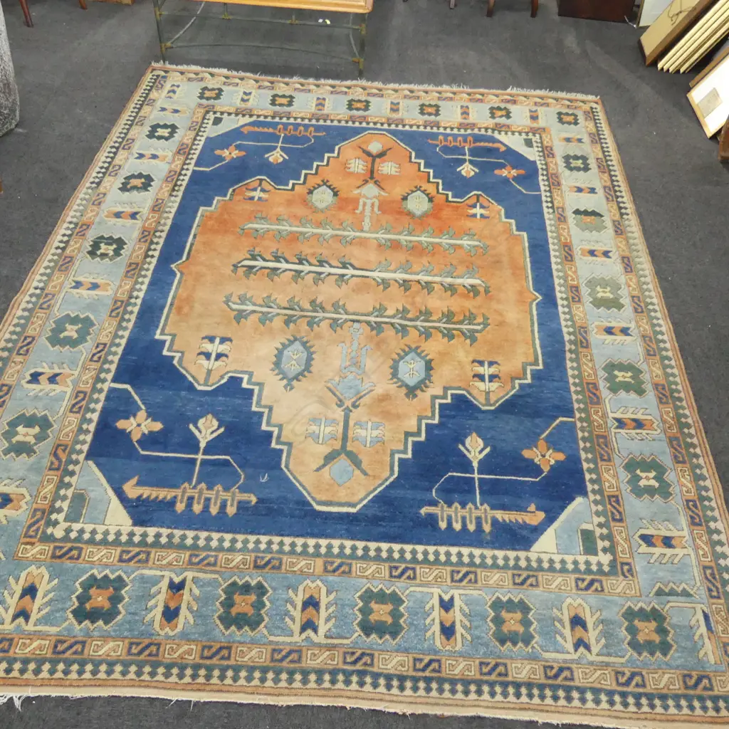 LARGE HAND KNOTTED TURKISH TRIBAL CARPET 2600 x 3200mm Image 1++