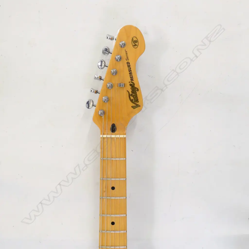 VINTAGE BRAND V6 STRATOCASTER ELECTRIC  GUITAR WITH DIMARZIO PICKUPS WITH HARD CASE Image 1++