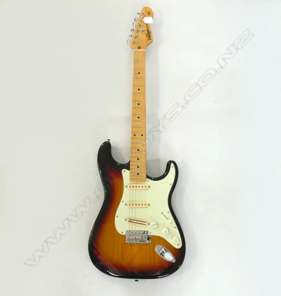 VINTAGE BRAND V6 STRATOCASTER ELECTRIC  GUITAR WITH DIMARZIO PICKUPS WITH HARD CASE Image 1++