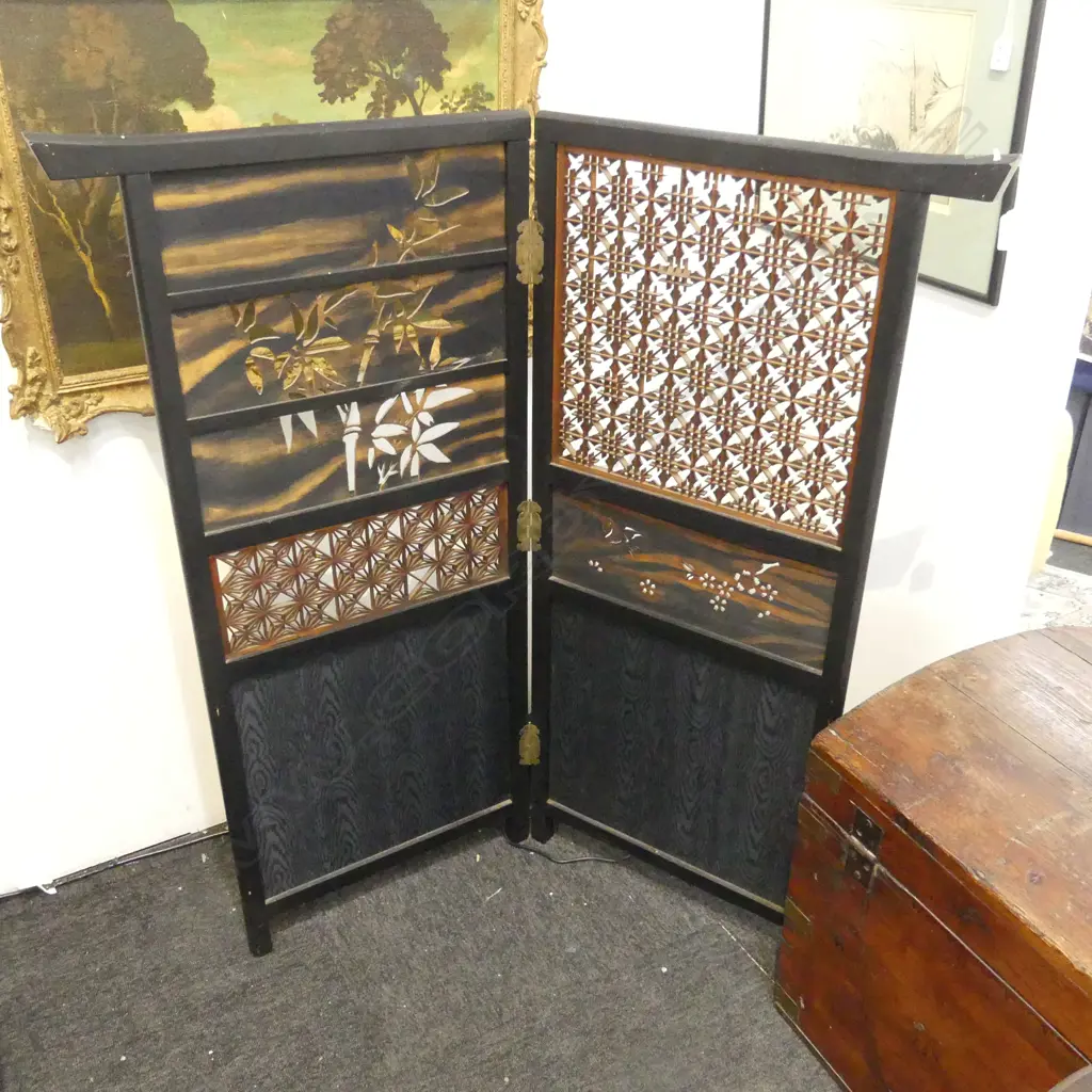 ORIENTAL 2 PANEL SCREEN H.1075mm Image 1++