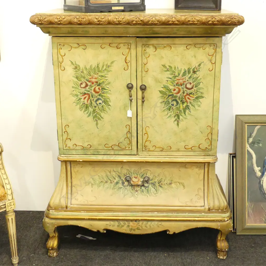 2 PART PAINTED CABINET Image 1++