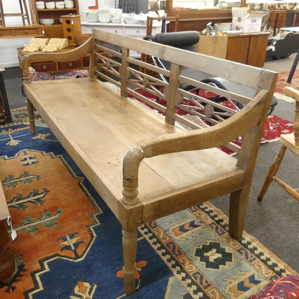 WOODEN BENCH W.1930mm Image 1++
