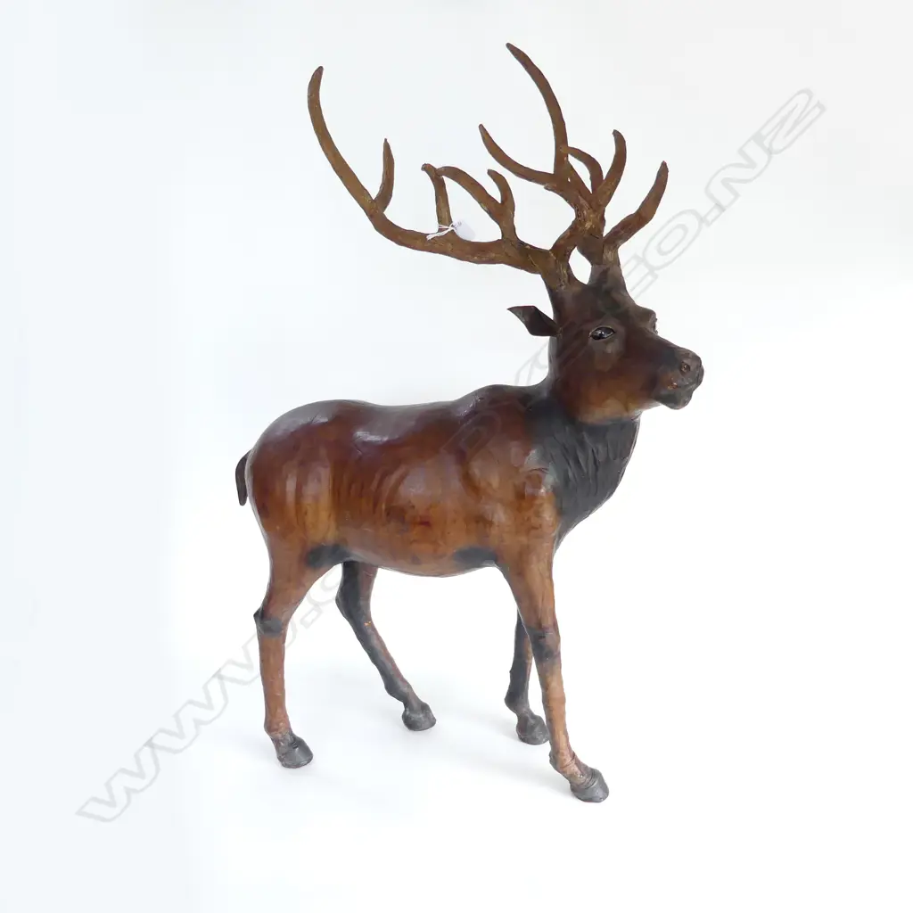 LG LEATHER COVERED STAG, H.890 W.560mm Image 1++