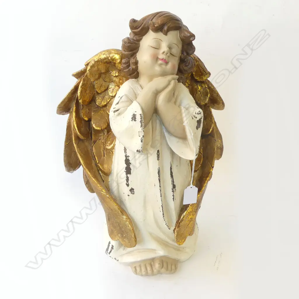 PAINTED PLASTER ANGEL BY VILLA MAISON H.450mm Image 1++