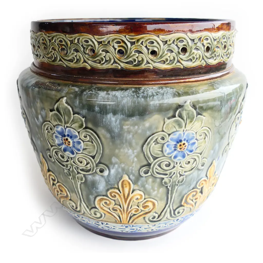 (25369) DOULTON LAMBETH STONEWARE JARDINERE H.300mm Image 1++