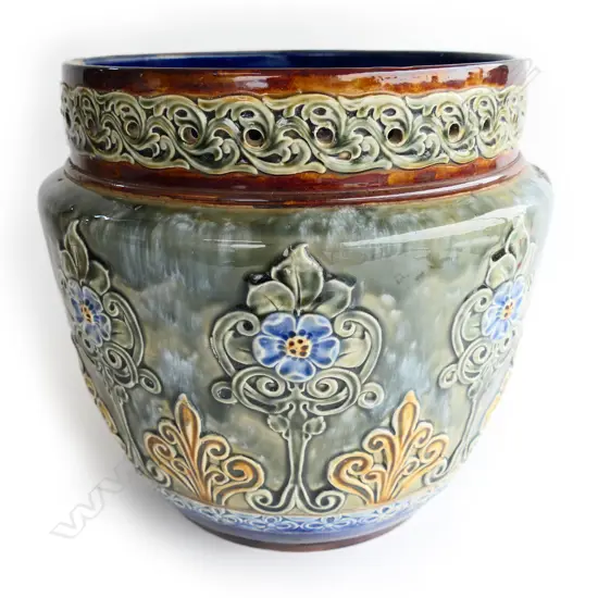 (25369) DOULTON LAMBETH STONEWARE JARDINERE H.300mm