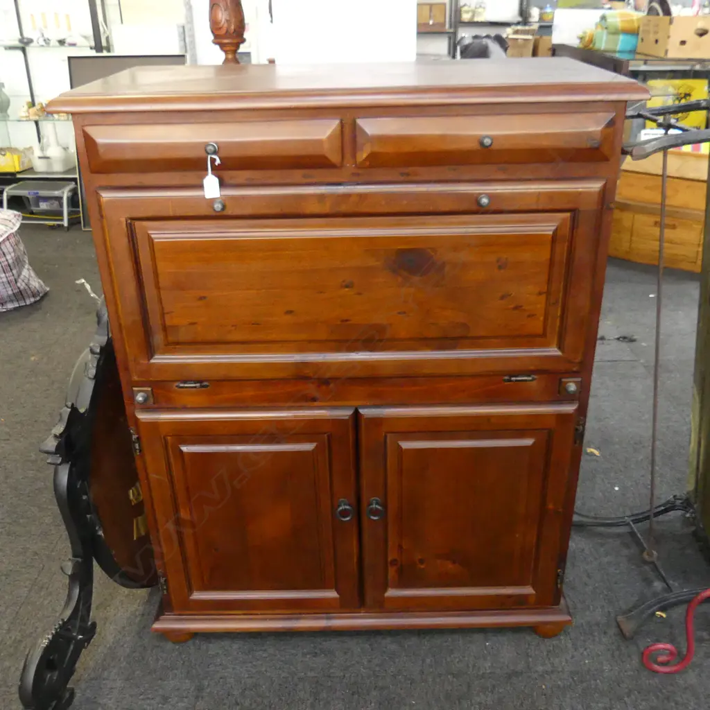 UPRIGHT SECRETAIRE DESK 975x470x1250mm Image 1++