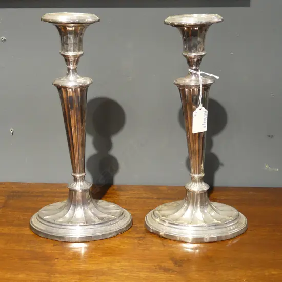 PR SILVER PLATE CANDLESTICKS H.305mm
