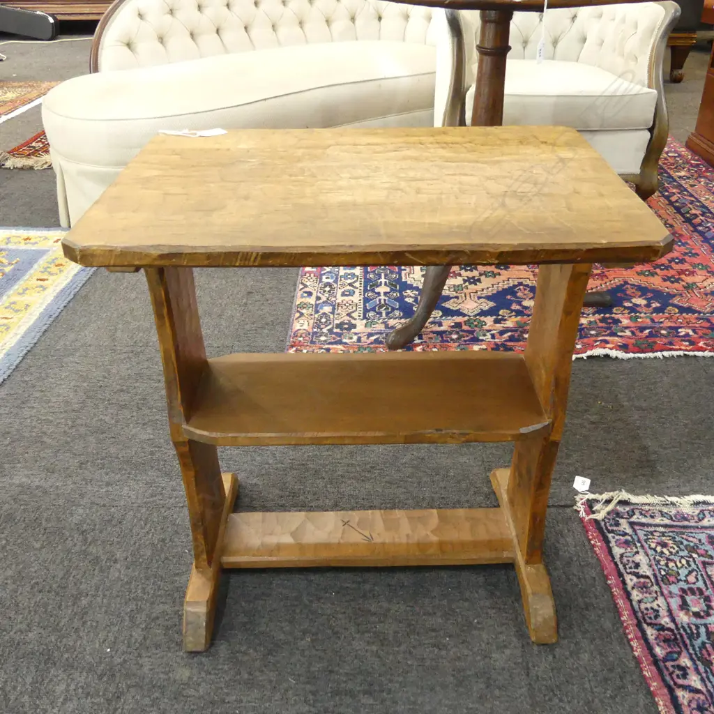 CHAPMAN TAYLOR ADZED RIMU SIDE TABLE 540x380x590mm Image 1++