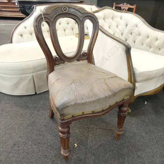 VICTORIAN MAHOGANY  'ADMIRALTY ' CHAIR