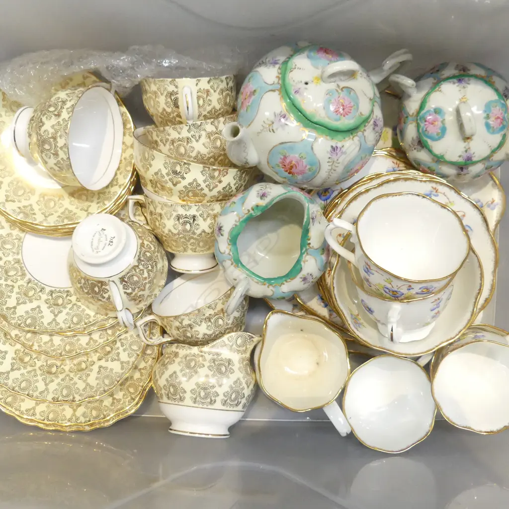 BOX LOT 2 PART TEASETS & EDWARDIAN 3PC TEASET Image 1++