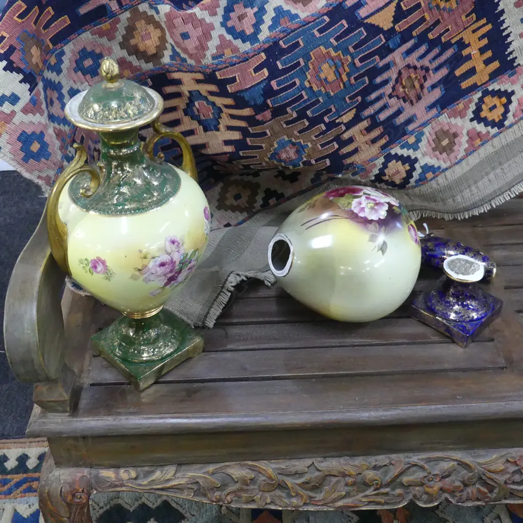 LG VASE & JUG (FAULTS) H.440mm Image 1++